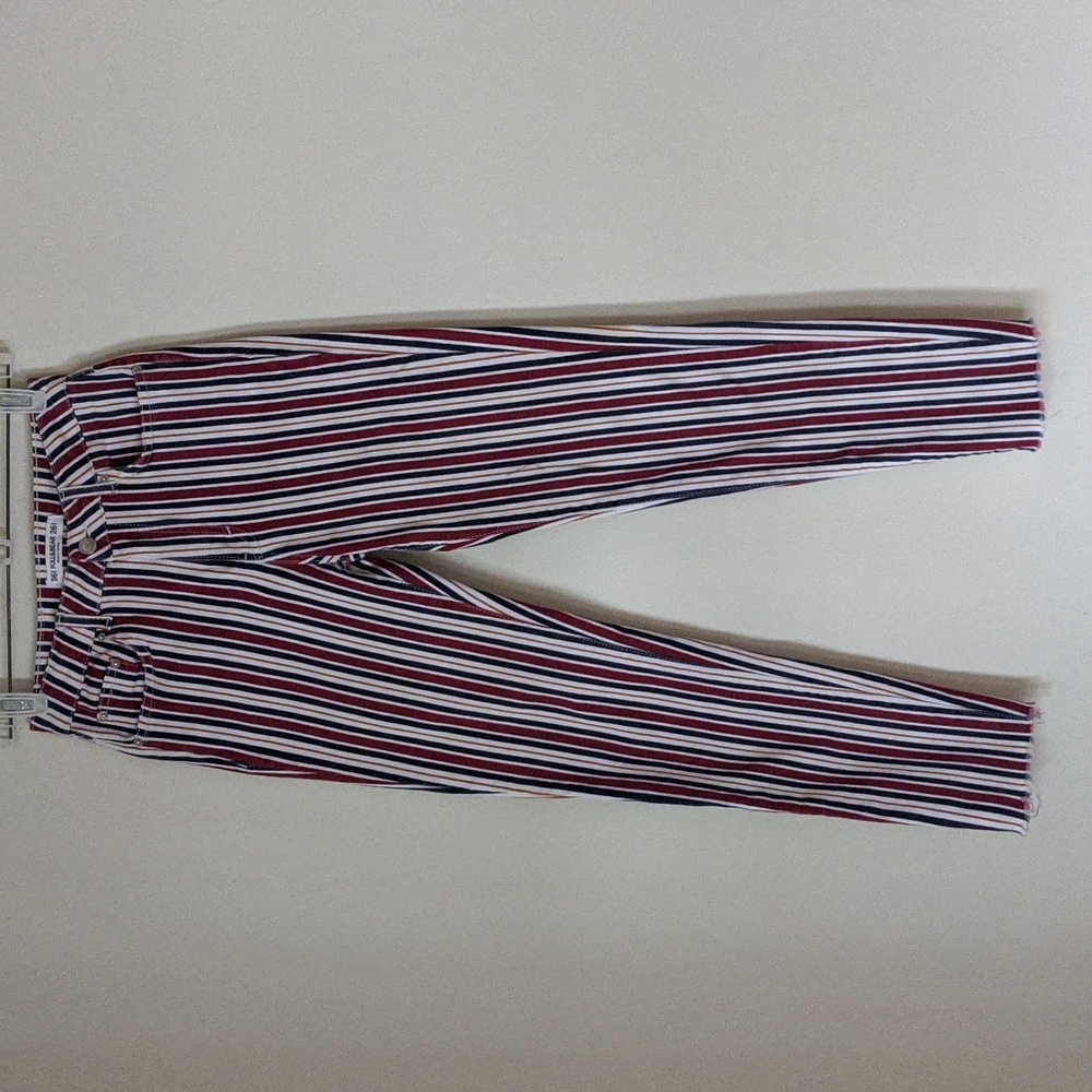 Pull & Bear Stripe Cotton Jeans Size 26